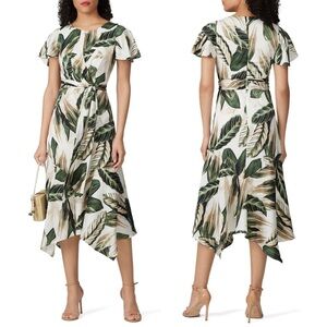 Great Jones Palm Printed Tie Back Dress - Size 2